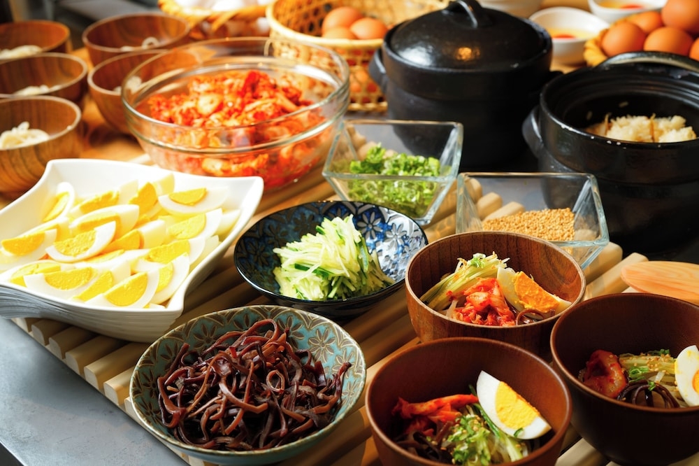 뷔페 아침 식사