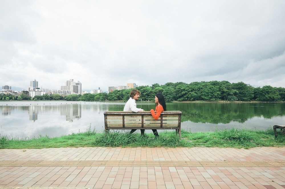 숙박 시설에서 보는 시내 전망