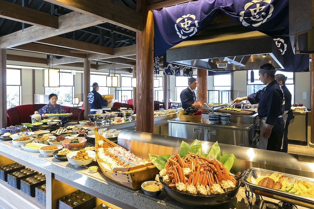 뷔페 아침 식사