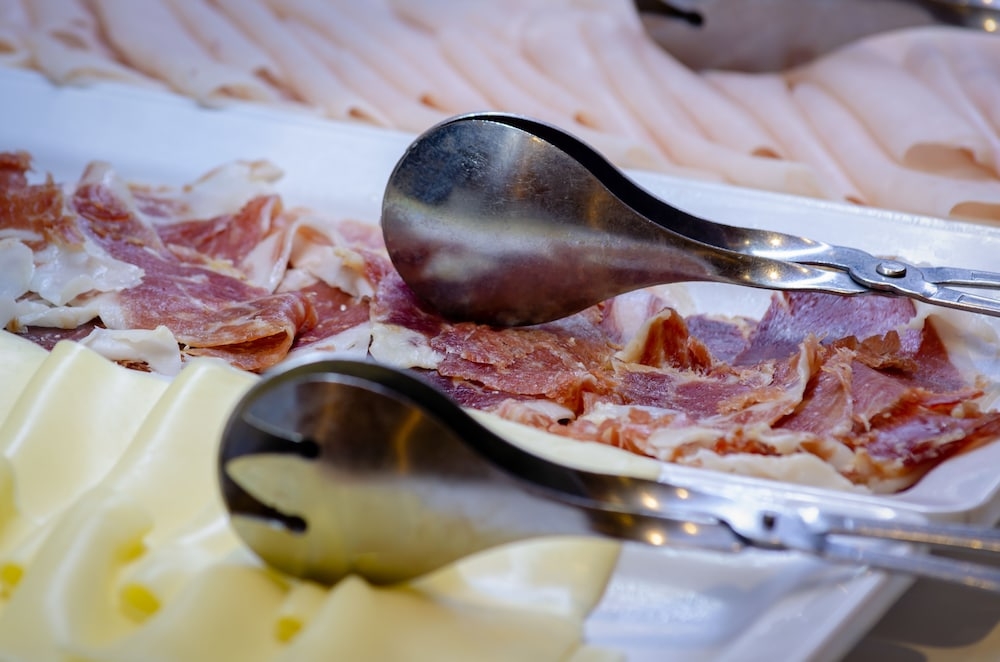 뷔페 아침 식사