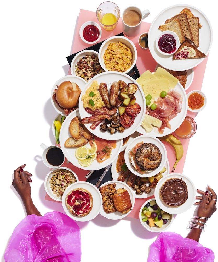 뷔페 아침 식사