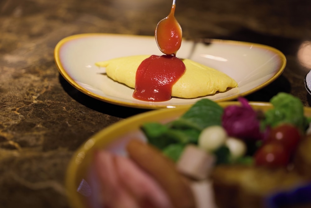 뷔페 아침 식사