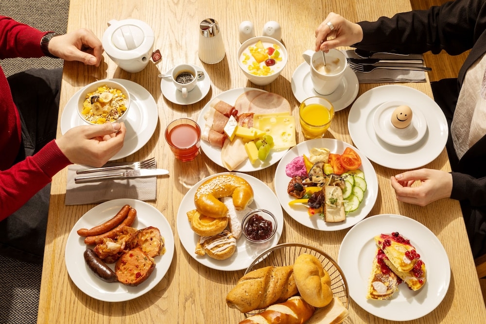 뷔페 아침 식사