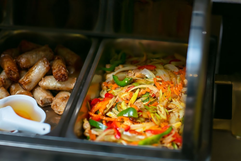 뷔페 아침 식사