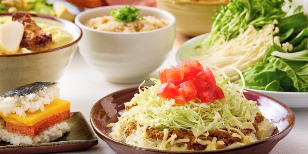 뷔페 아침 식사