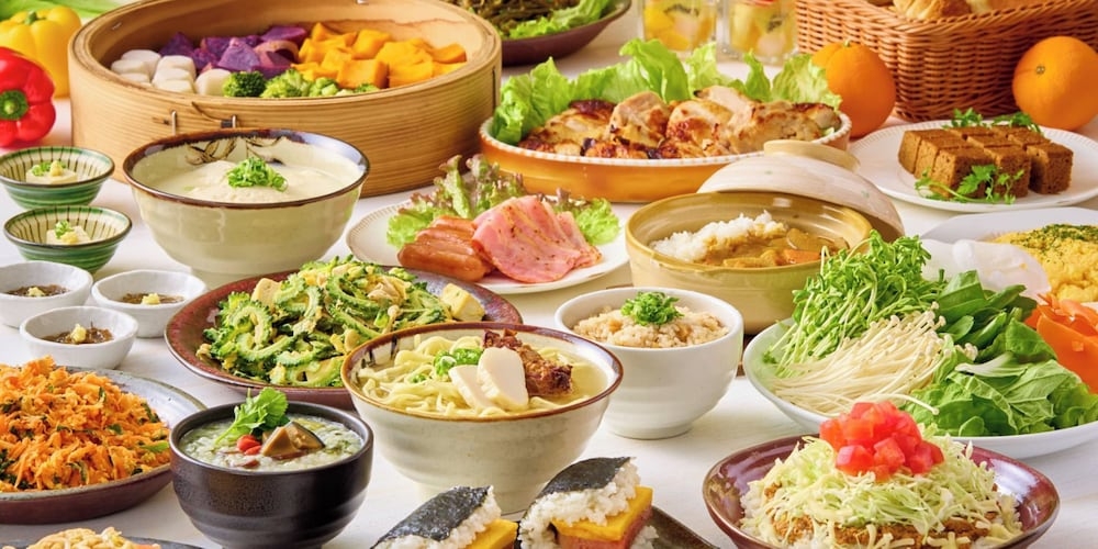 뷔페 아침 식사