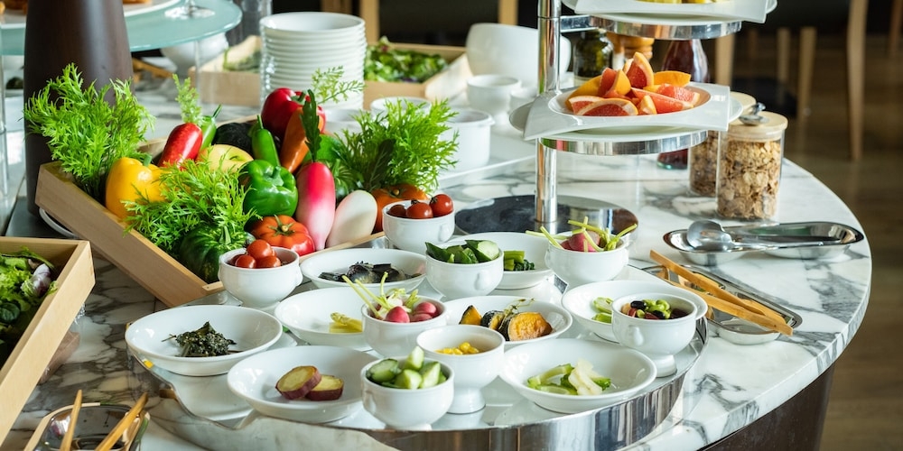 뷔페 아침 식사