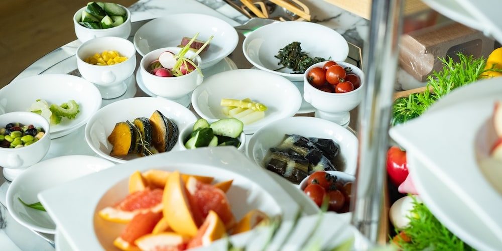 뷔페 아침 식사