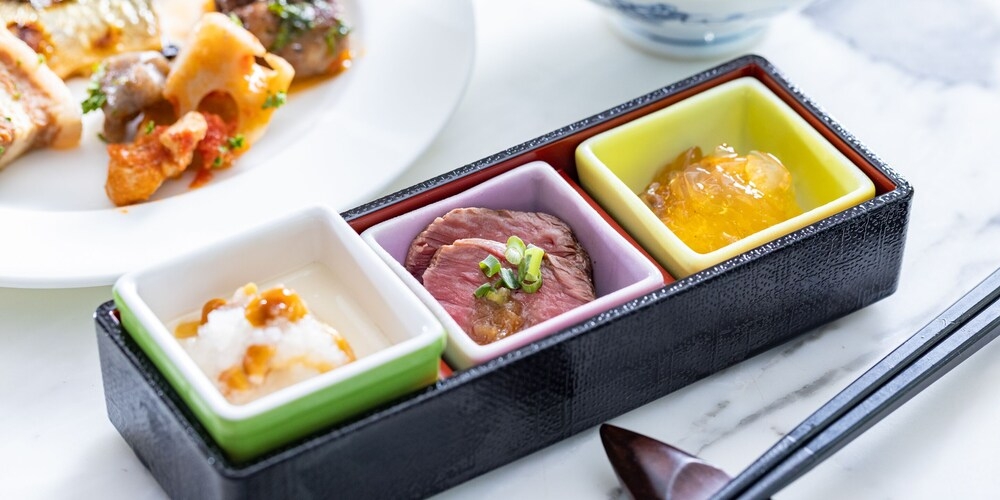 뷔페 아침 식사