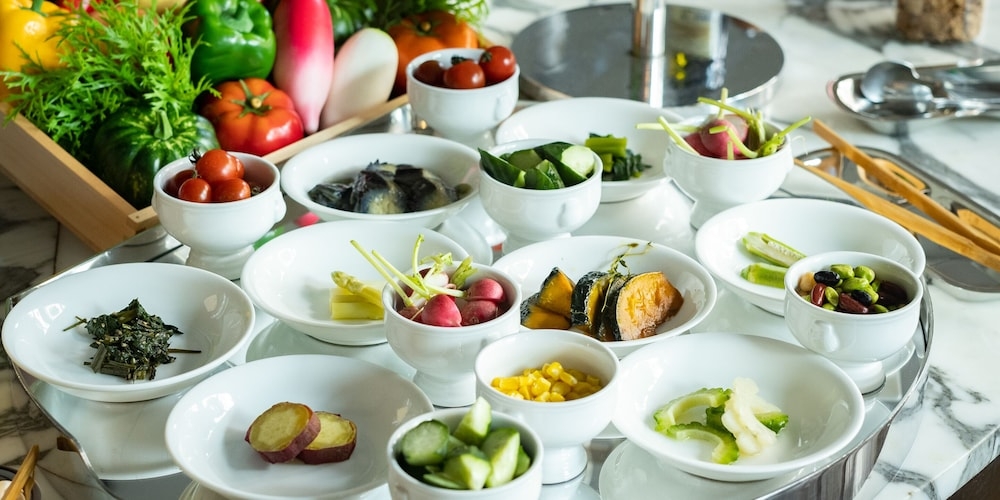 뷔페 아침 식사