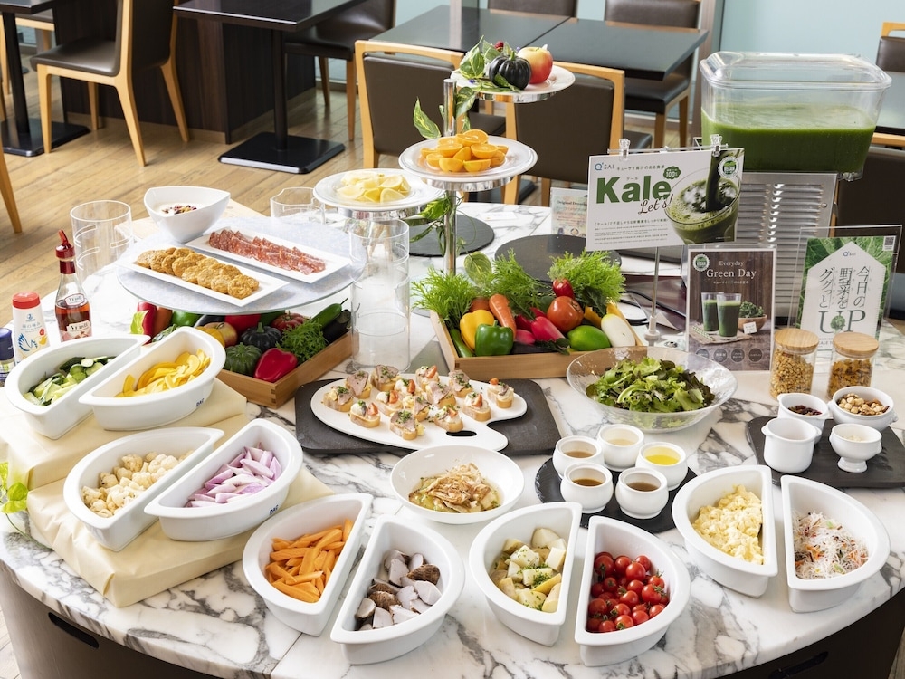 뷔페 아침 식사