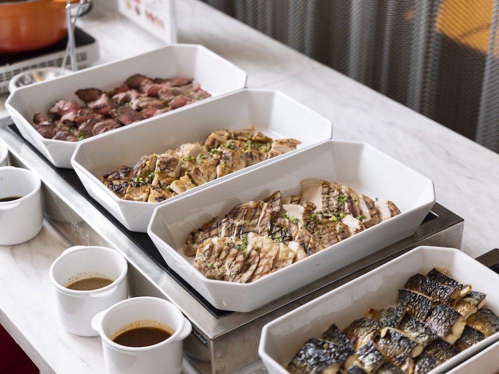 뷔페 아침 식사