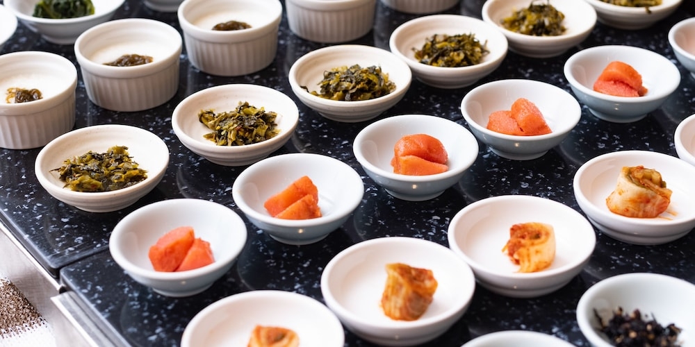 뷔페 아침 식사