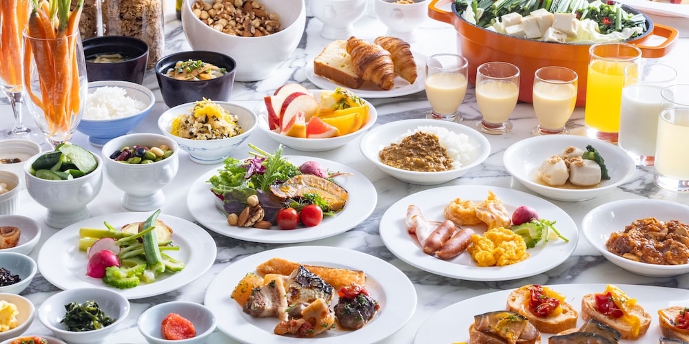 뷔페 아침 식사