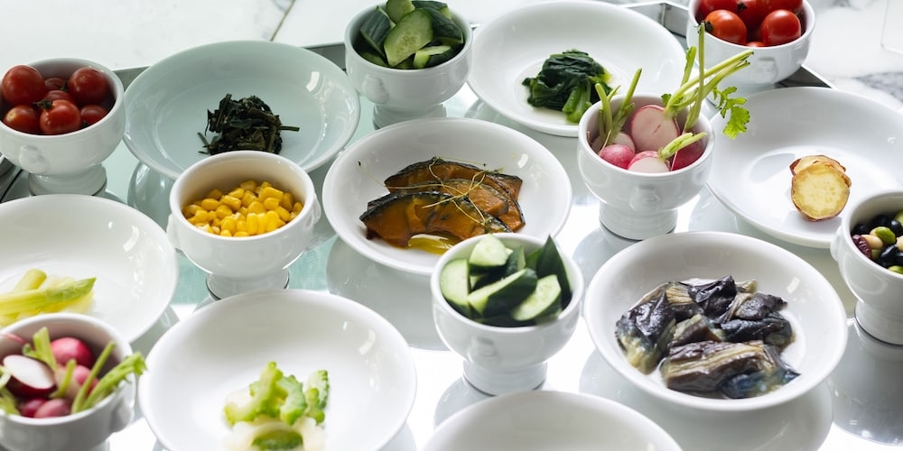 뷔페 아침 식사