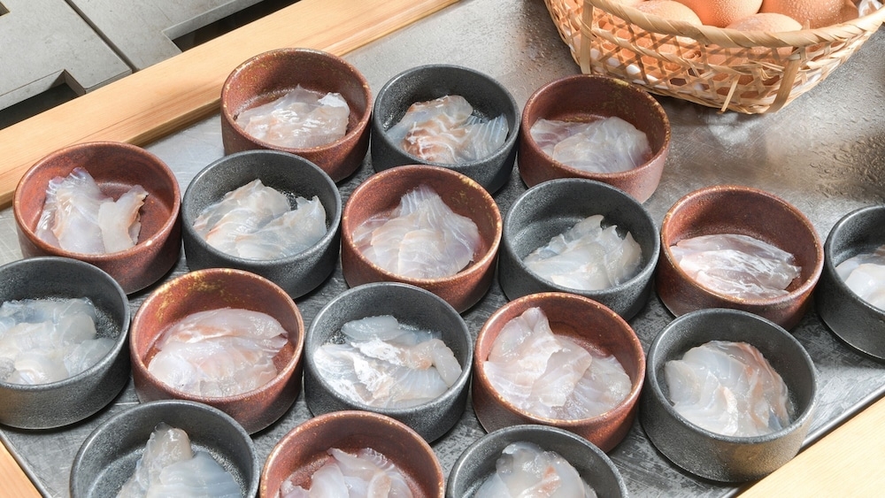 뷔페 아침 식사