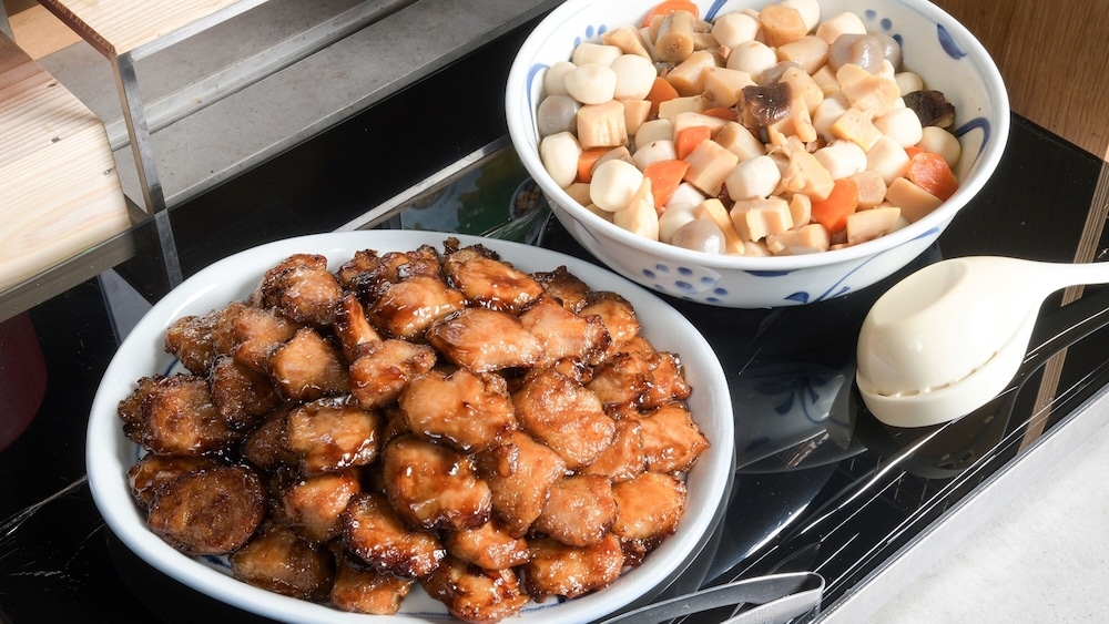 뷔페 아침 식사