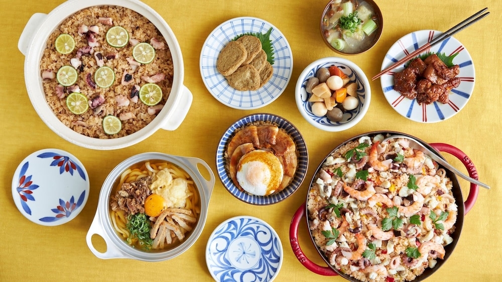 뷔페 아침 식사