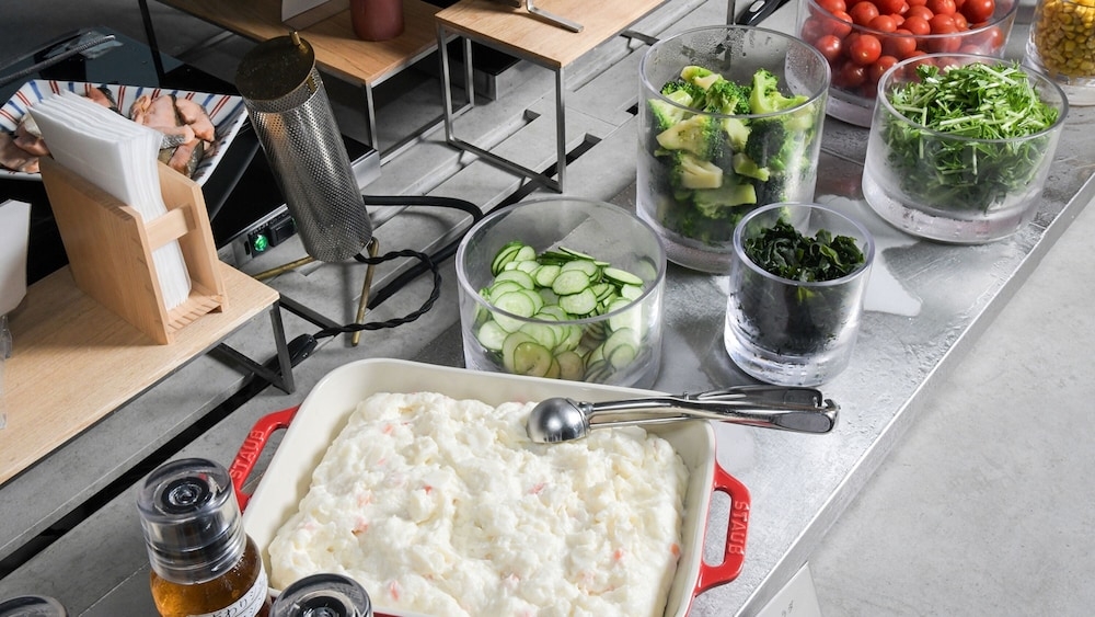 뷔페 아침 식사