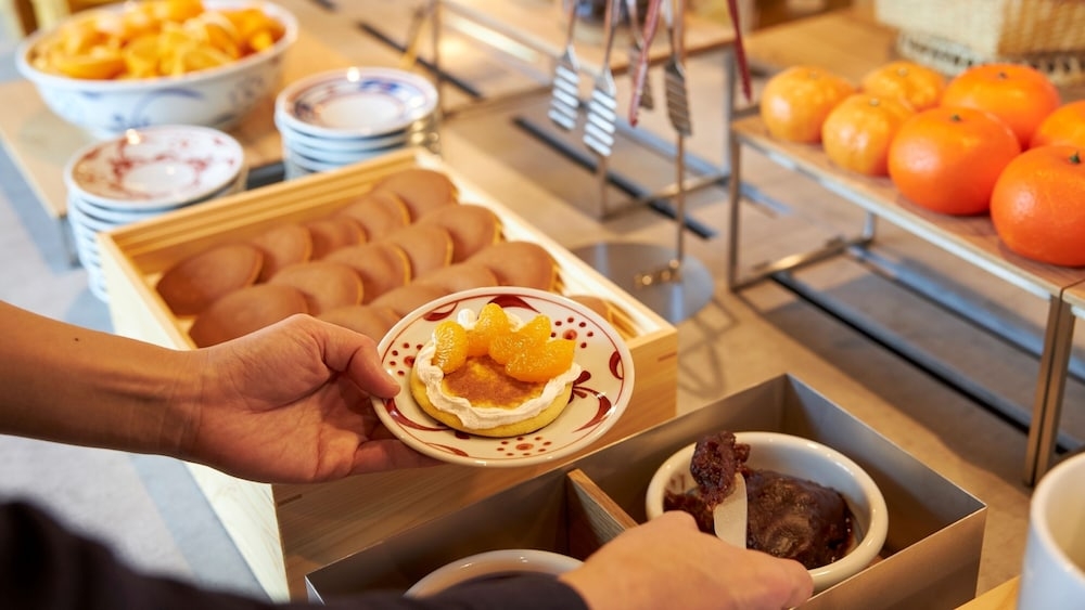 뷔페 아침 식사