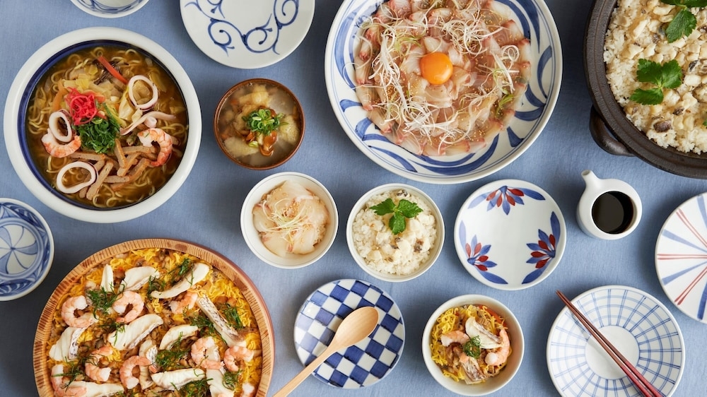 뷔페 아침 식사