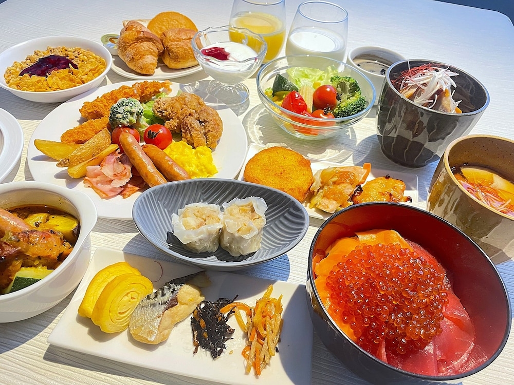 뷔페 아침 식사