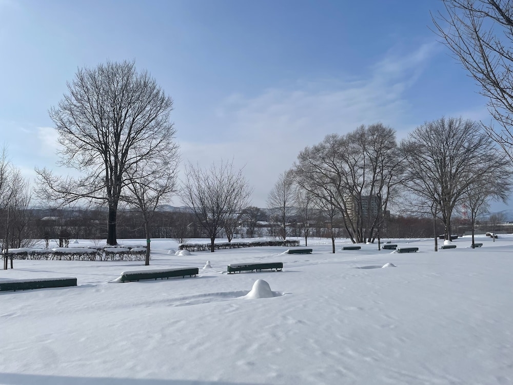 숙박 시설에서 보는 시내 전망