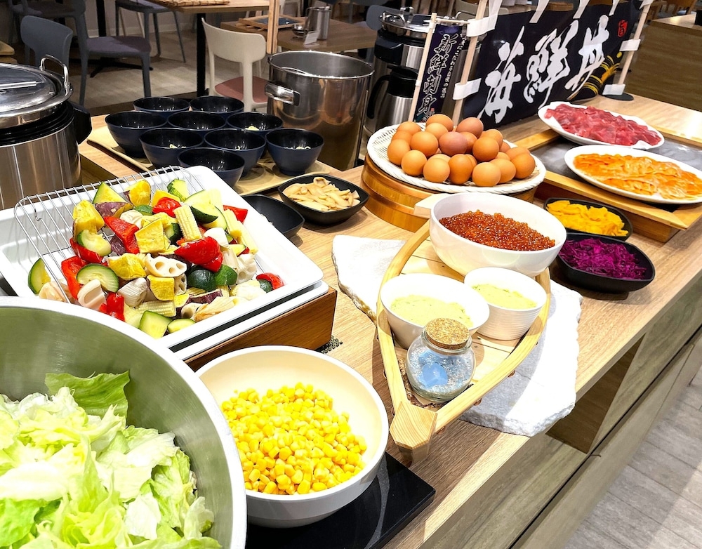 뷔페 아침 식사