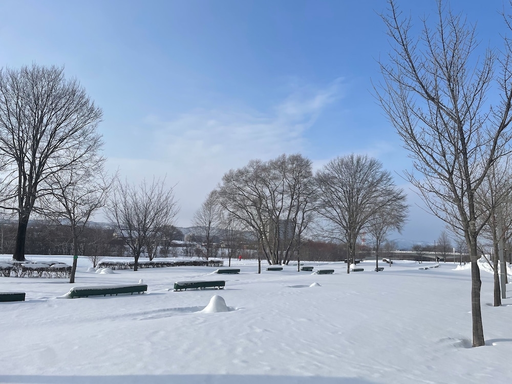 숙박 시설에서 보는 시내 전망