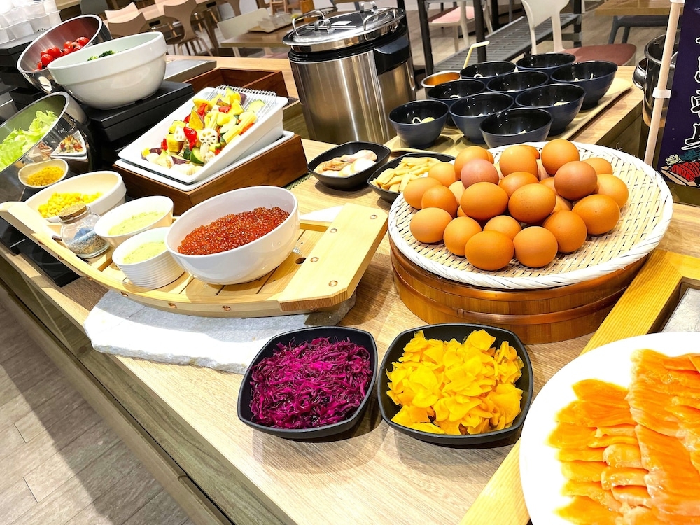 뷔페 아침 식사