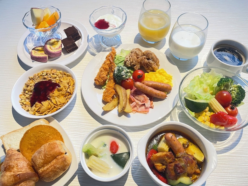 뷔페 아침 식사