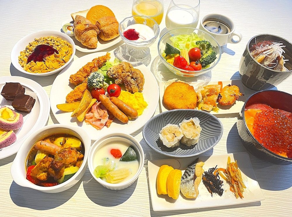 뷔페 아침 식사