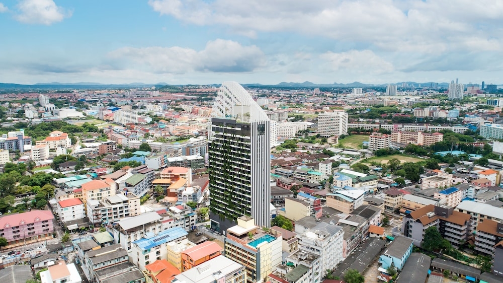 숙박 시설에서 보는 시내 전망