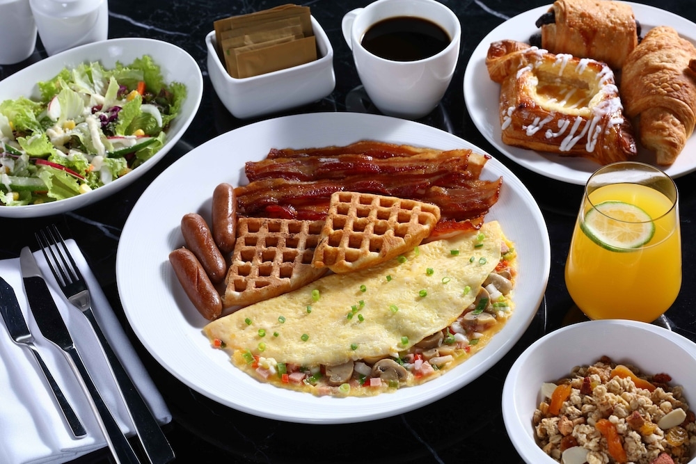 뷔페 아침 식사