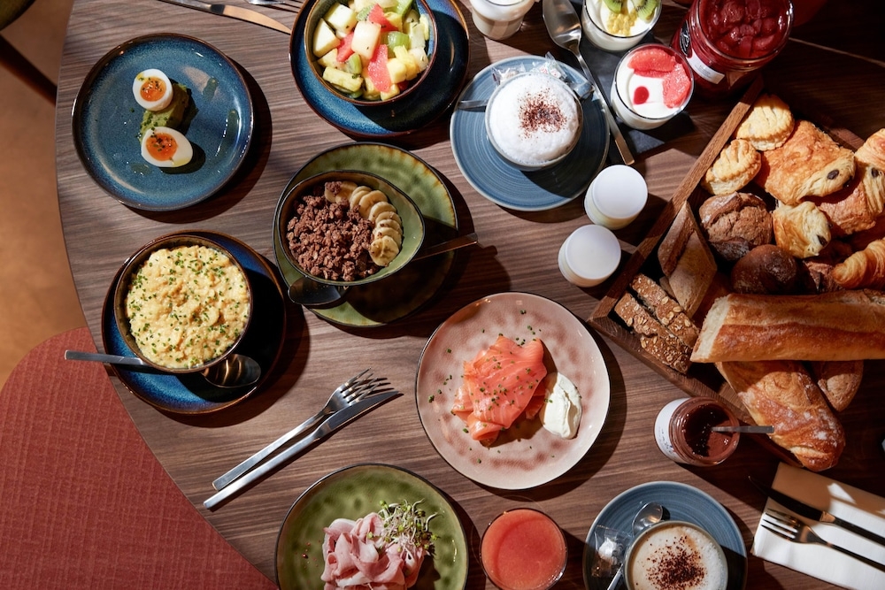 뷔페 아침 식사