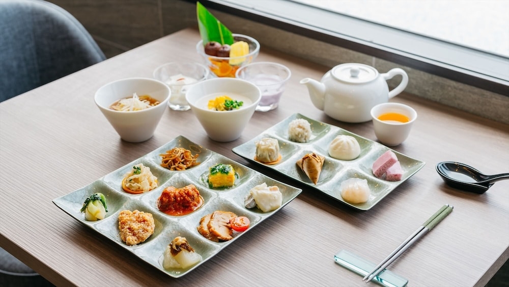 뷔페 아침 식사