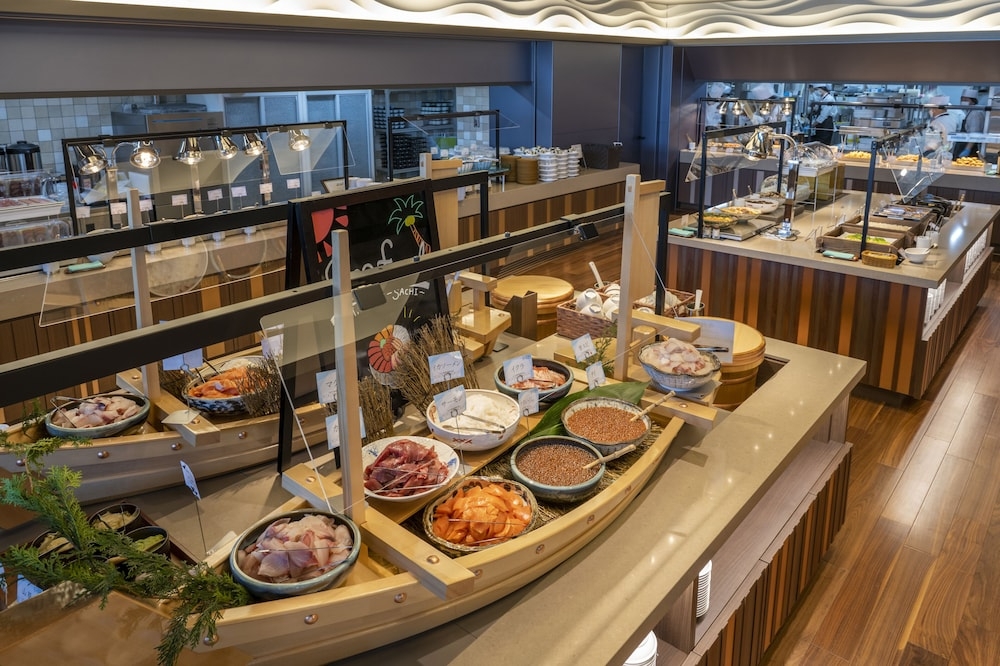 뷔페 아침 식사