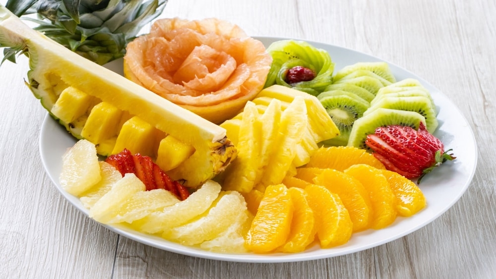 뷔페 아침 식사