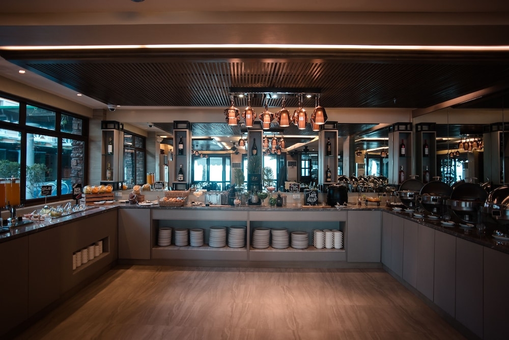 뷔페 아침 식사