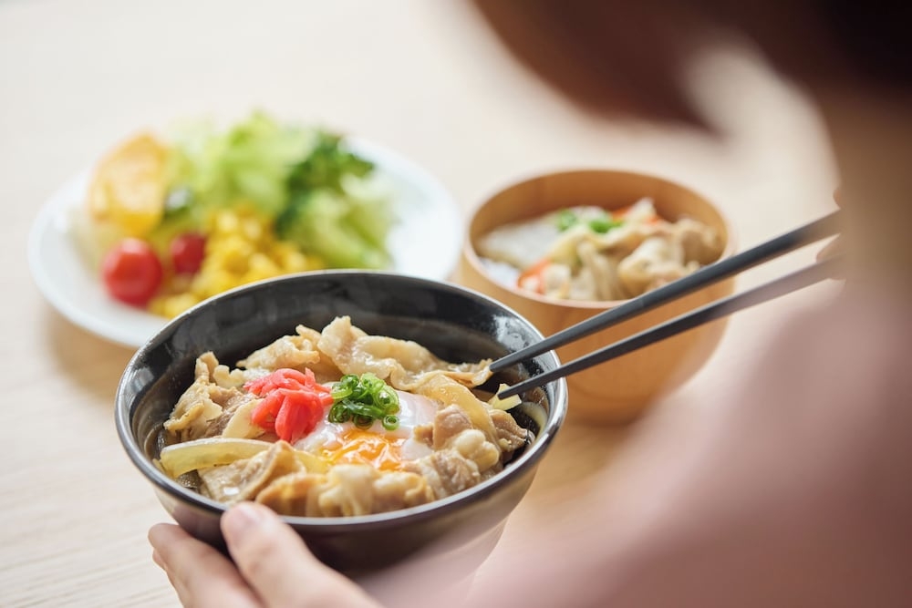 뷔페 아침 식사