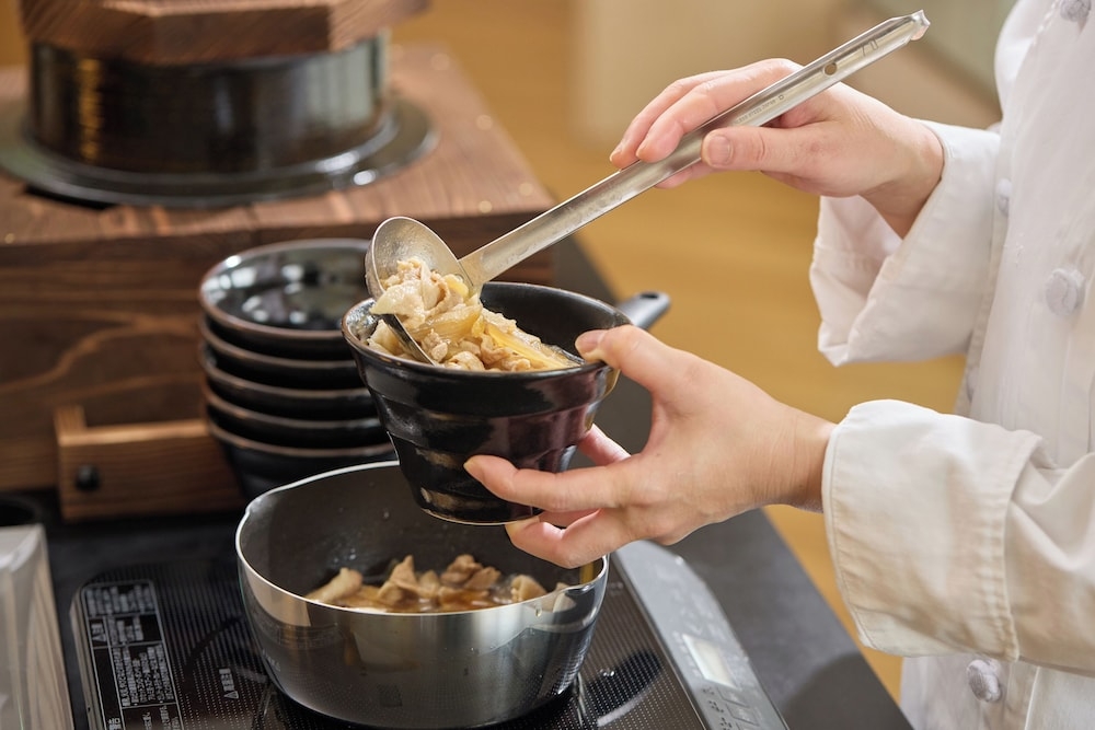 뷔페 아침 식사