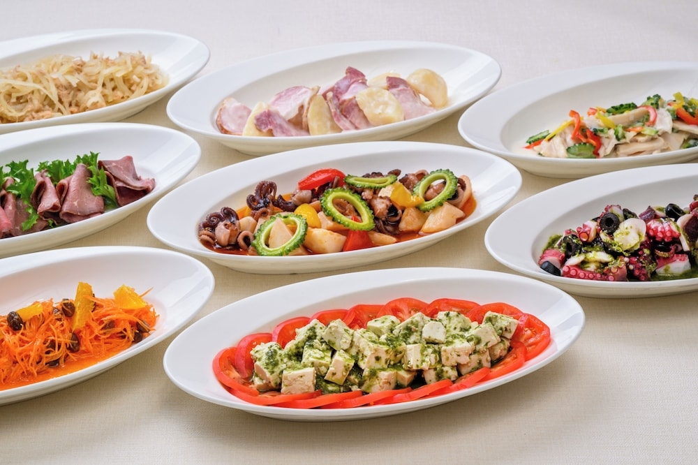 뷔페 아침 식사