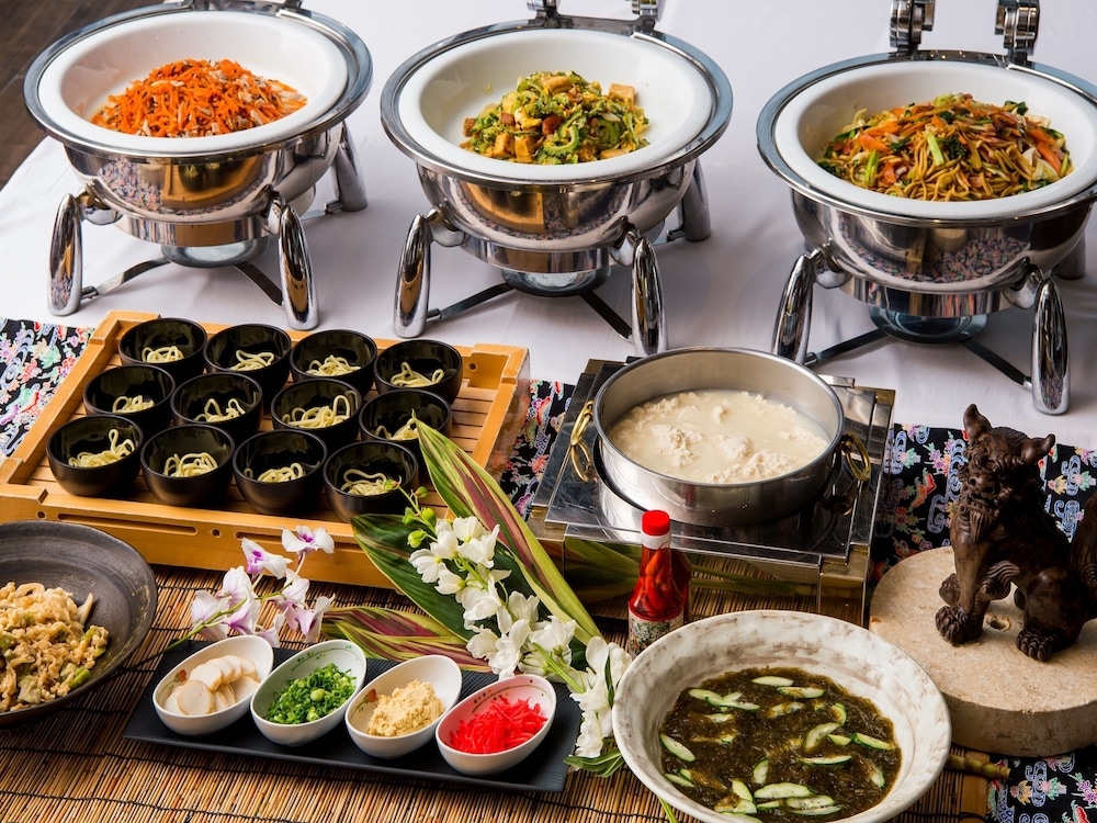 뷔페 아침 식사