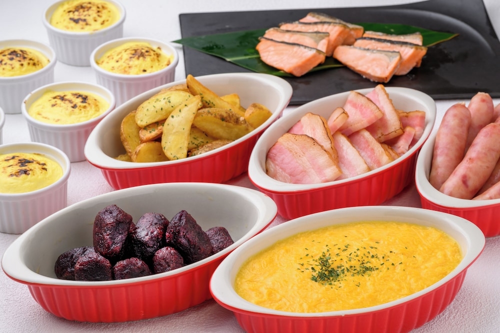 뷔페 아침 식사