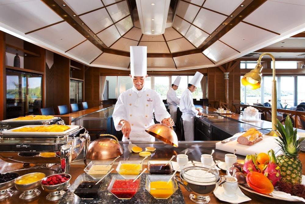 뷔페 아침 식사