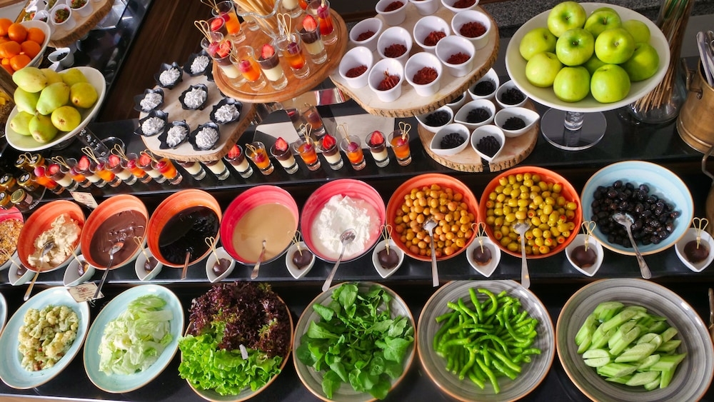 뷔페 아침 식사