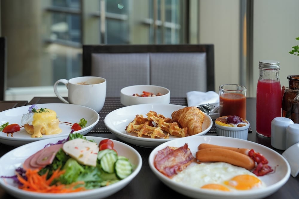 뷔페 아침 식사