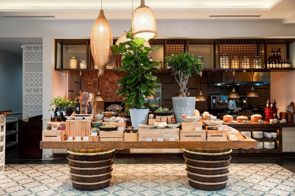 뷔페 아침 식사