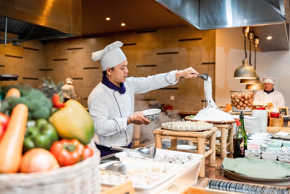 뷔페 아침 식사