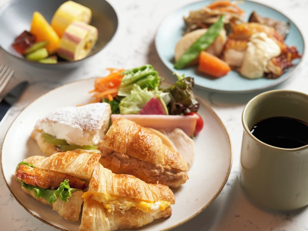 뷔페 아침 식사